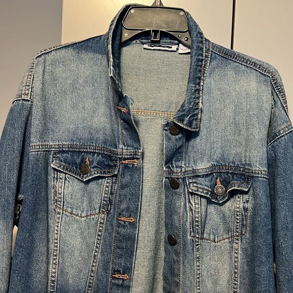 Noisy May long denim jacket - Picture 4 of 6